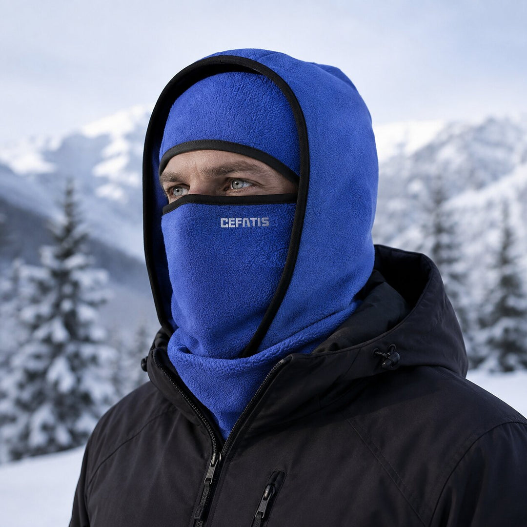 ThermoHood™ – Termisk Fleece Vindbeskyttende Balaclava Hette
