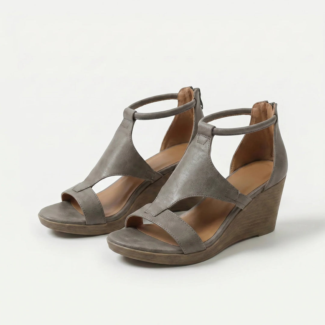 Iben™ – | Orthopedisk Åpen Tå Vedge Sandal
