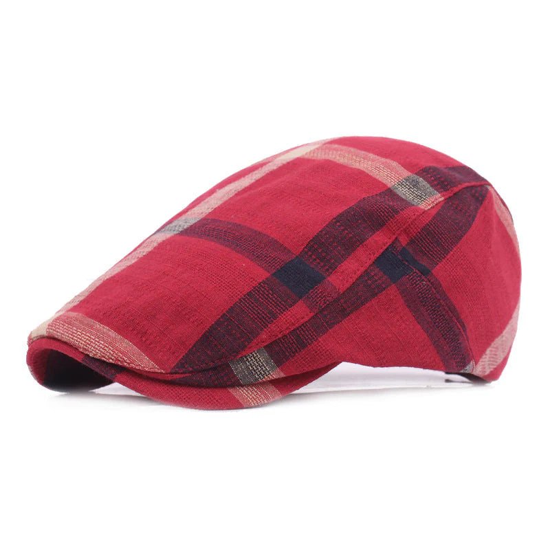 Arne™ – Pustende Rutete Justerbar Flat Caps