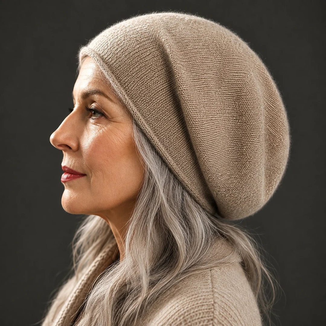 Anneli™ – Slouchy Strikket Lue Myk Vinterhatt