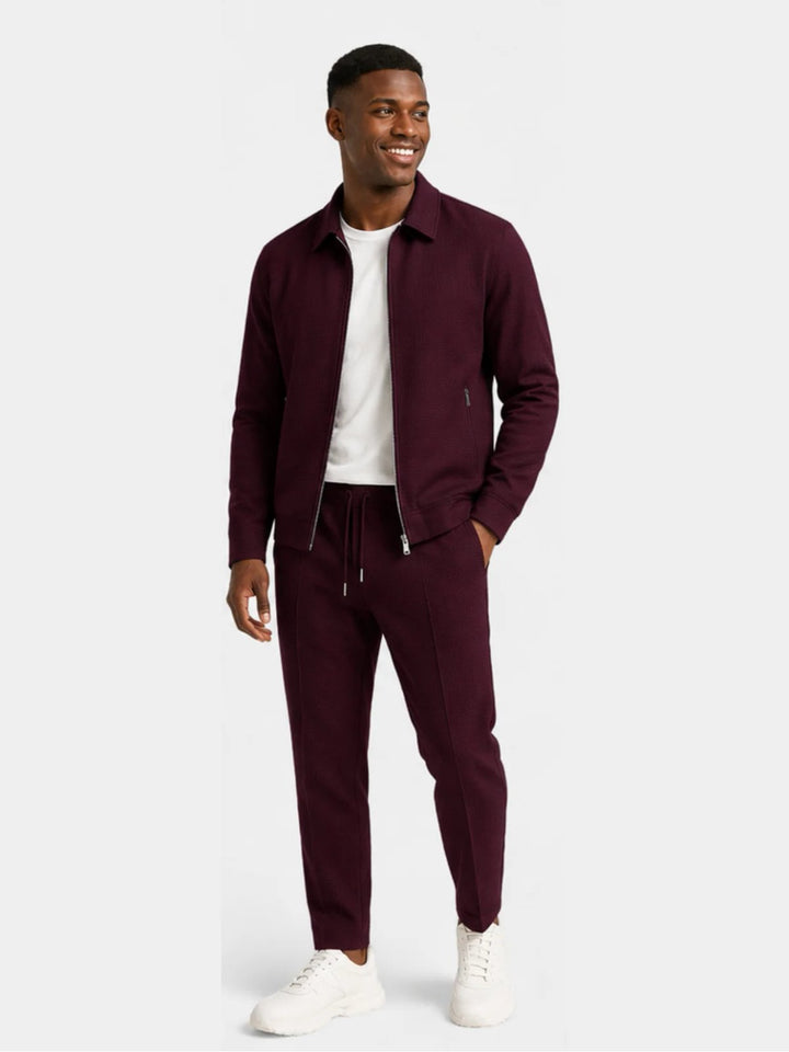 Elias™ – Slank Fit Zip Jakke & Bukse Sett