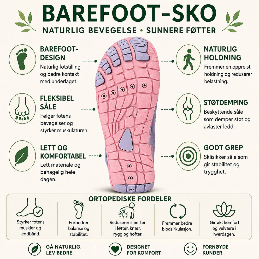 OrthoBare™ – Barfot Ortopediske Slip-On Treningssko