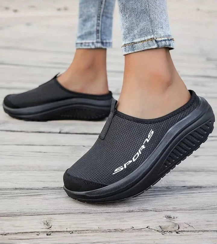 Eline™ – Polstrede Slip-On Plattform Sandaler