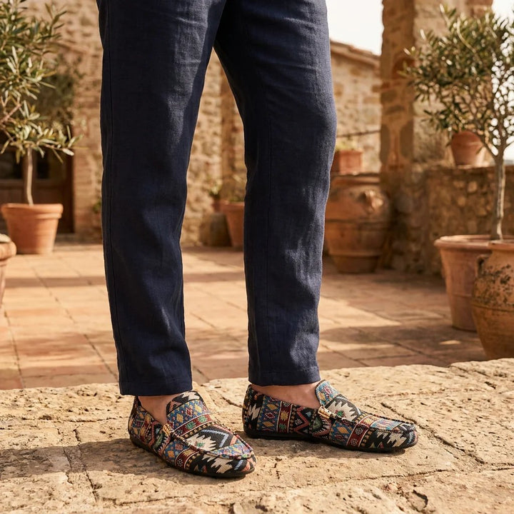 Mathias™ – Aztek trykk Slip-On Komfort Loafers