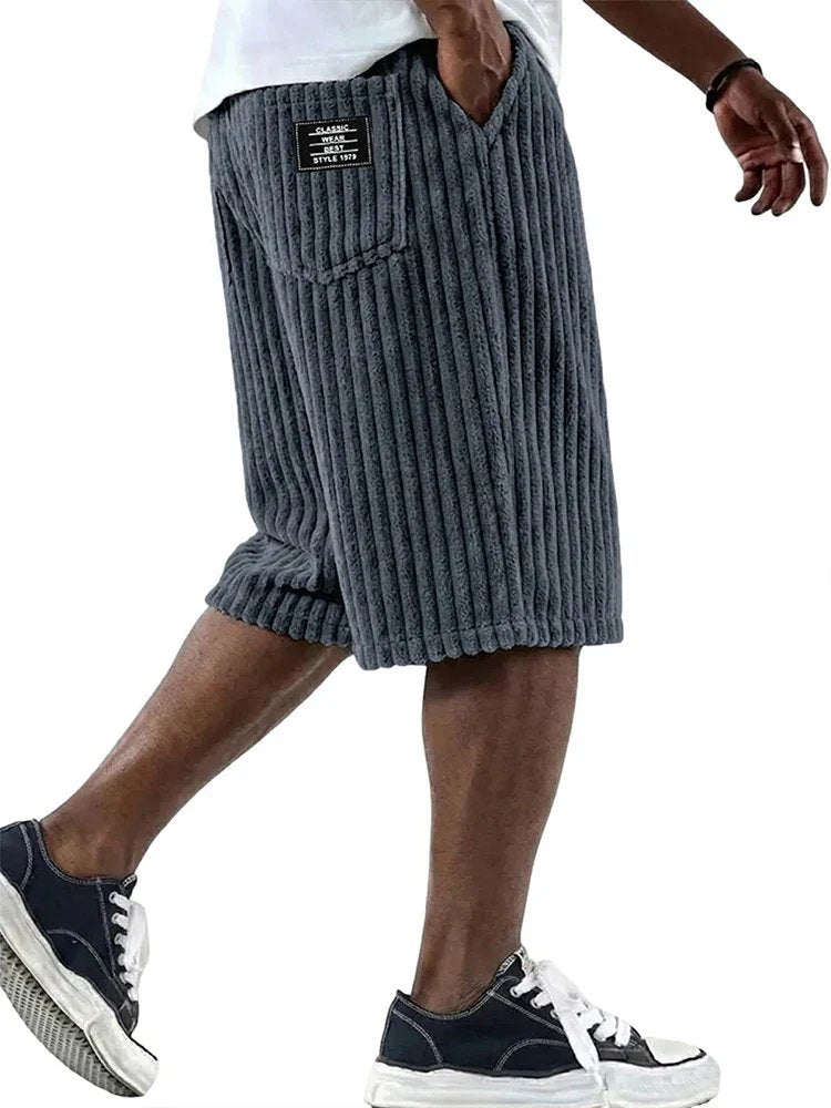 Erik™ – Behagelige Ribbestrikkede Fritidsshorts