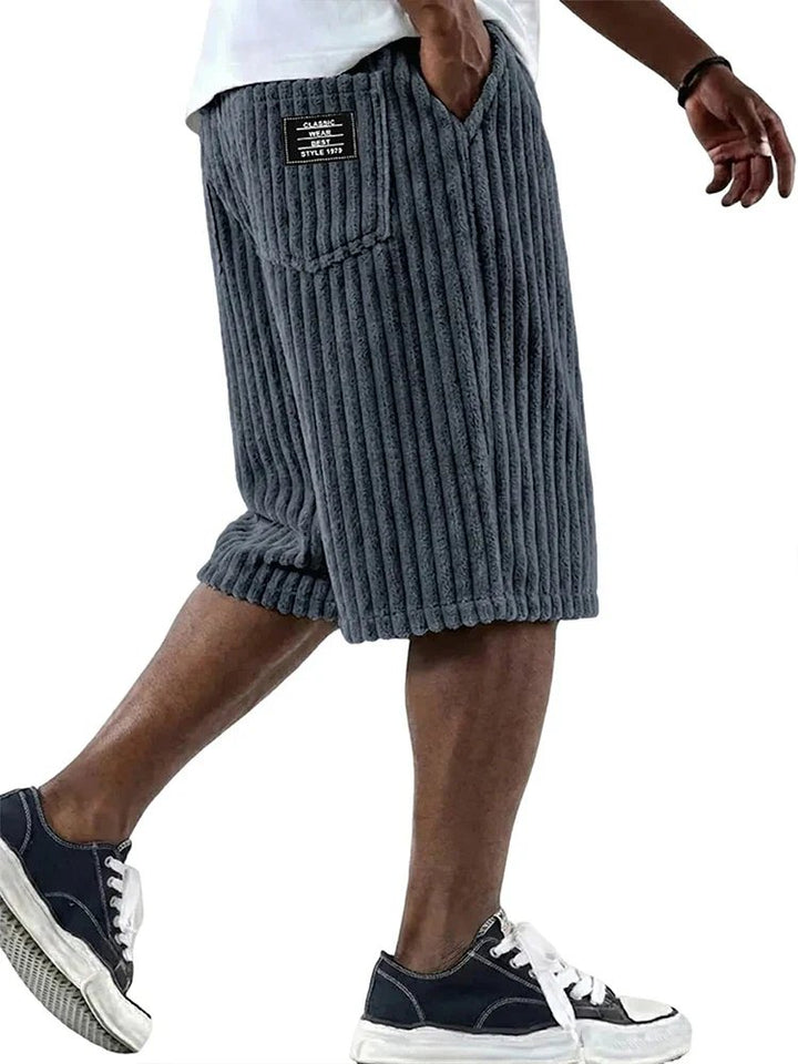 Erik™ – Behagelige Ribbestrikkede Fritidsshorts