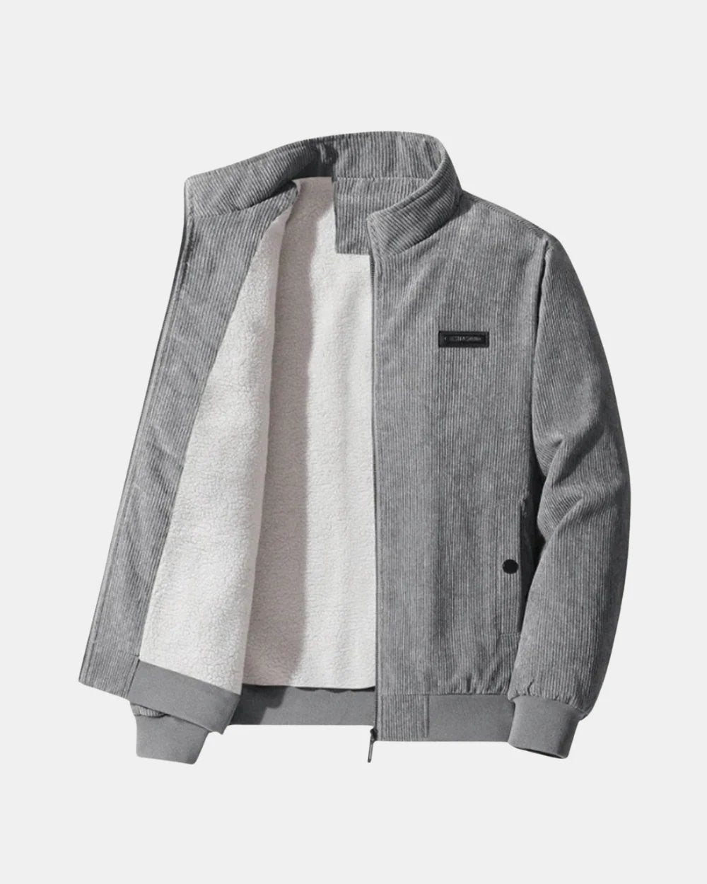Benjamin™ – Fleece-fôret Ribbete Jakke med Stående Krage