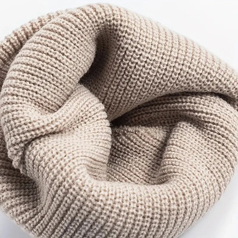 Iver™ – Ribbete Strikket Cuffless Beanie