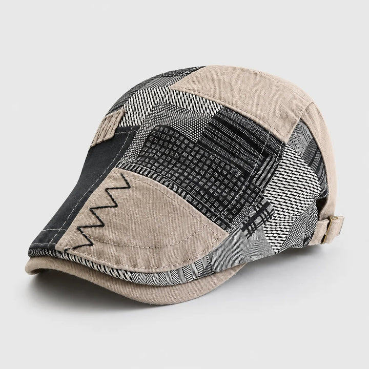 Gunnar™ – Justerbar Patchwork Flat Cap Beret