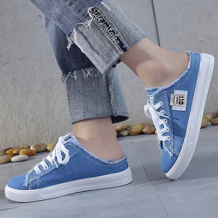 Karin™ – Slitt Snortopp Slip-On Mule Sneakers