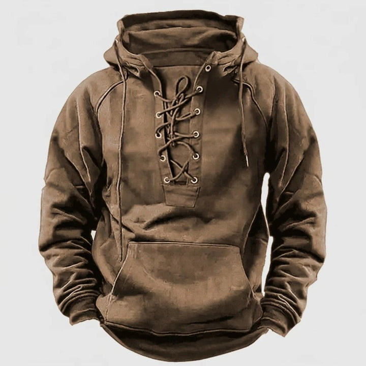 Aksel™ – Snøring Hettefleece Pullover Hoodie