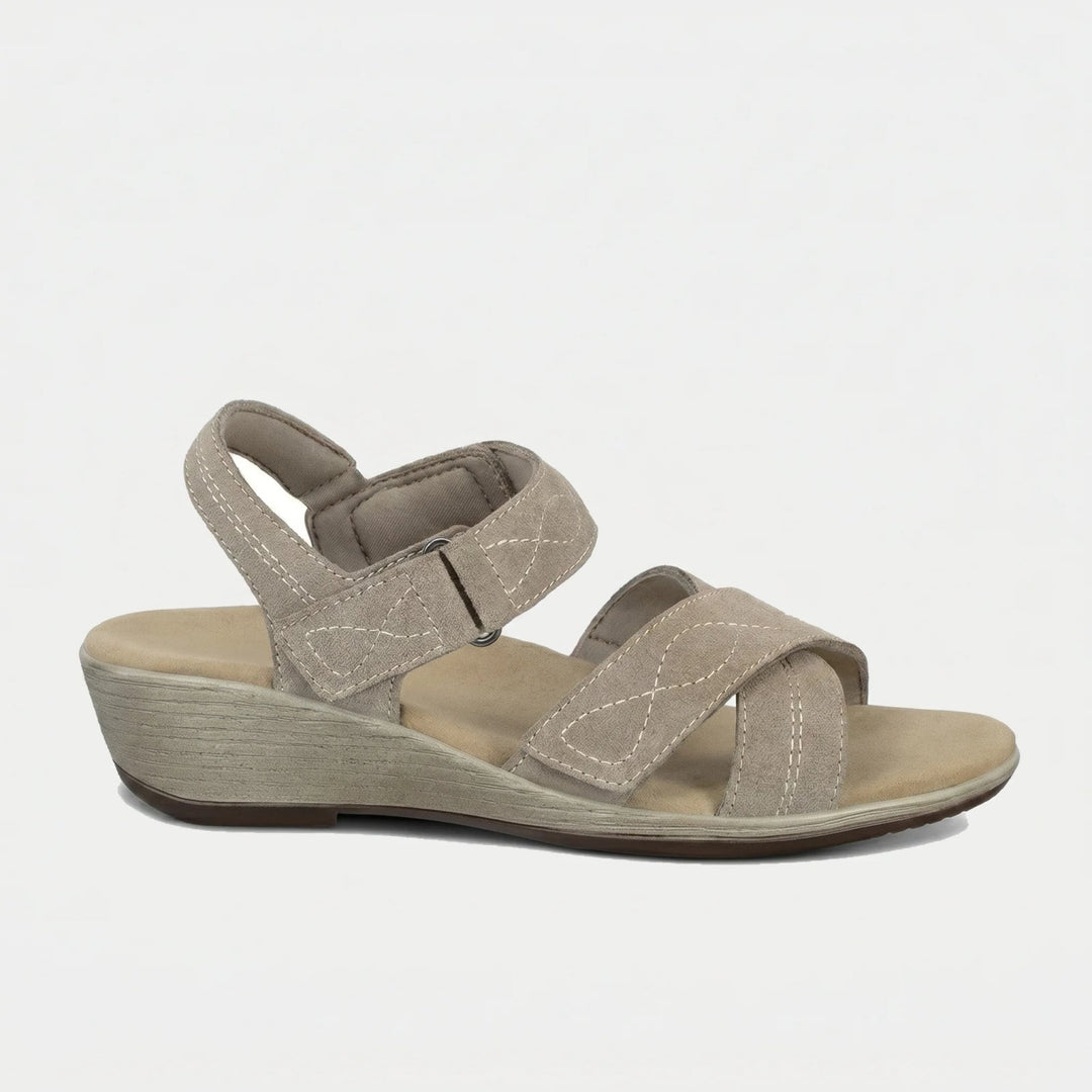 Ingeborg™ – Polstret Hæl Sandaler med Justerbare Remmer