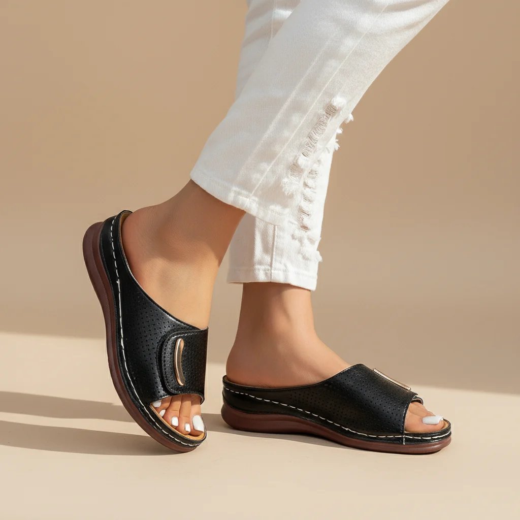 Margaret™ – Perforerte Slip-On Komfort Sandaler