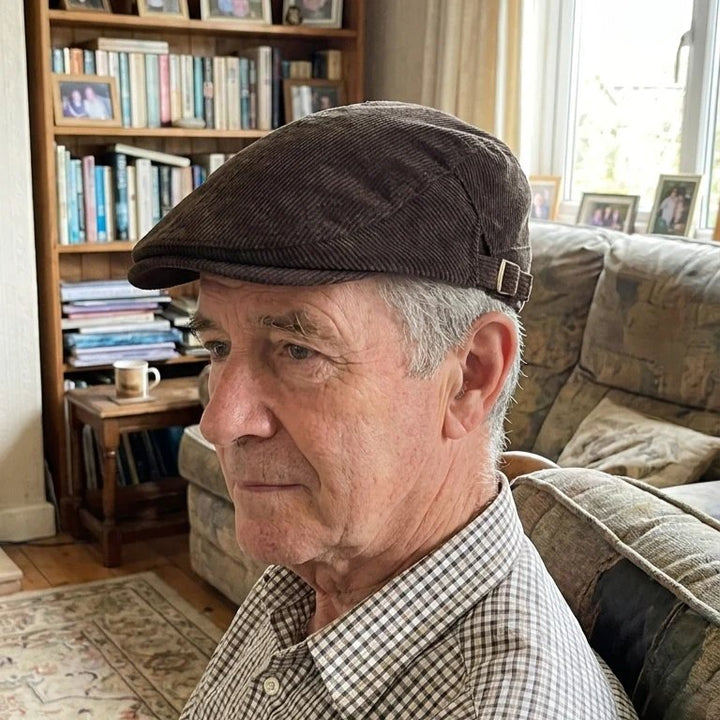 Fredrik™ – Ribbete Justerbar Vintage Flat Cap