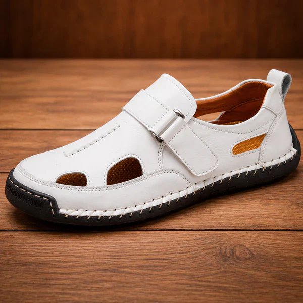Casper™ – Anti-Slip Håndsydd Sandaler med Lukkede Tær