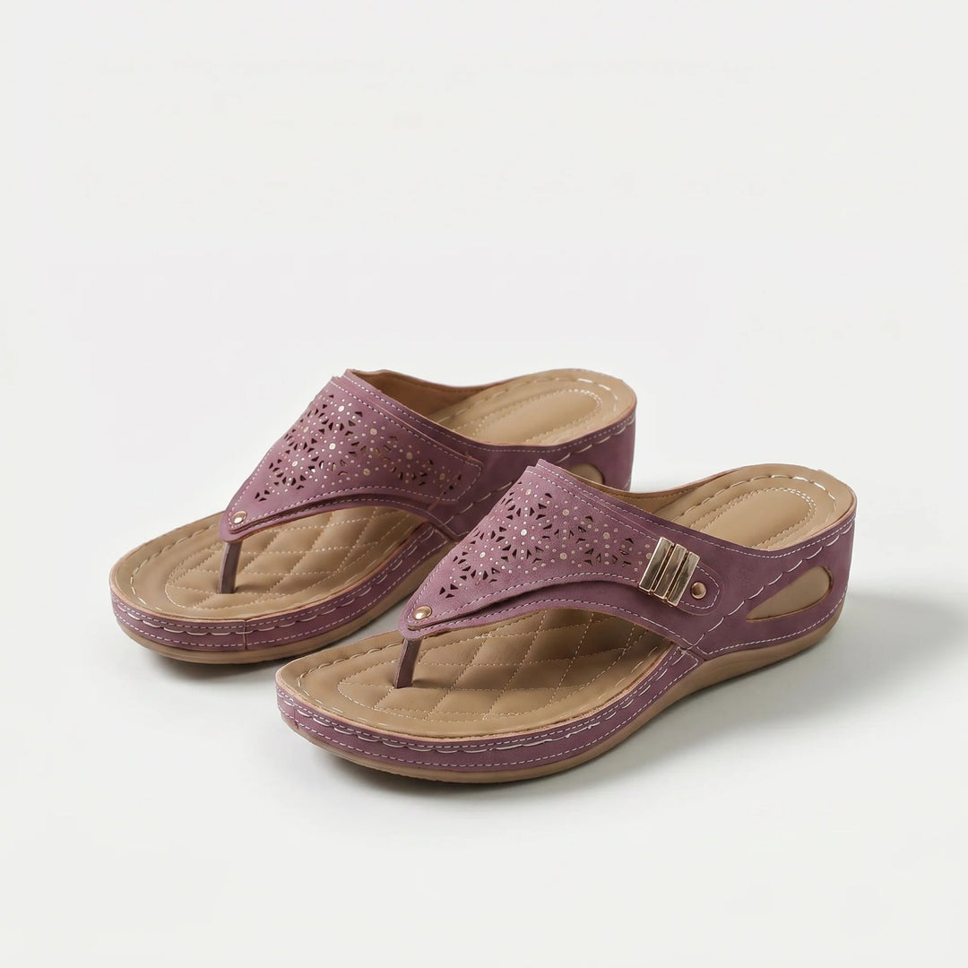 Charlotte™ – | Hælstøtte Hæl-kile Tongsandal