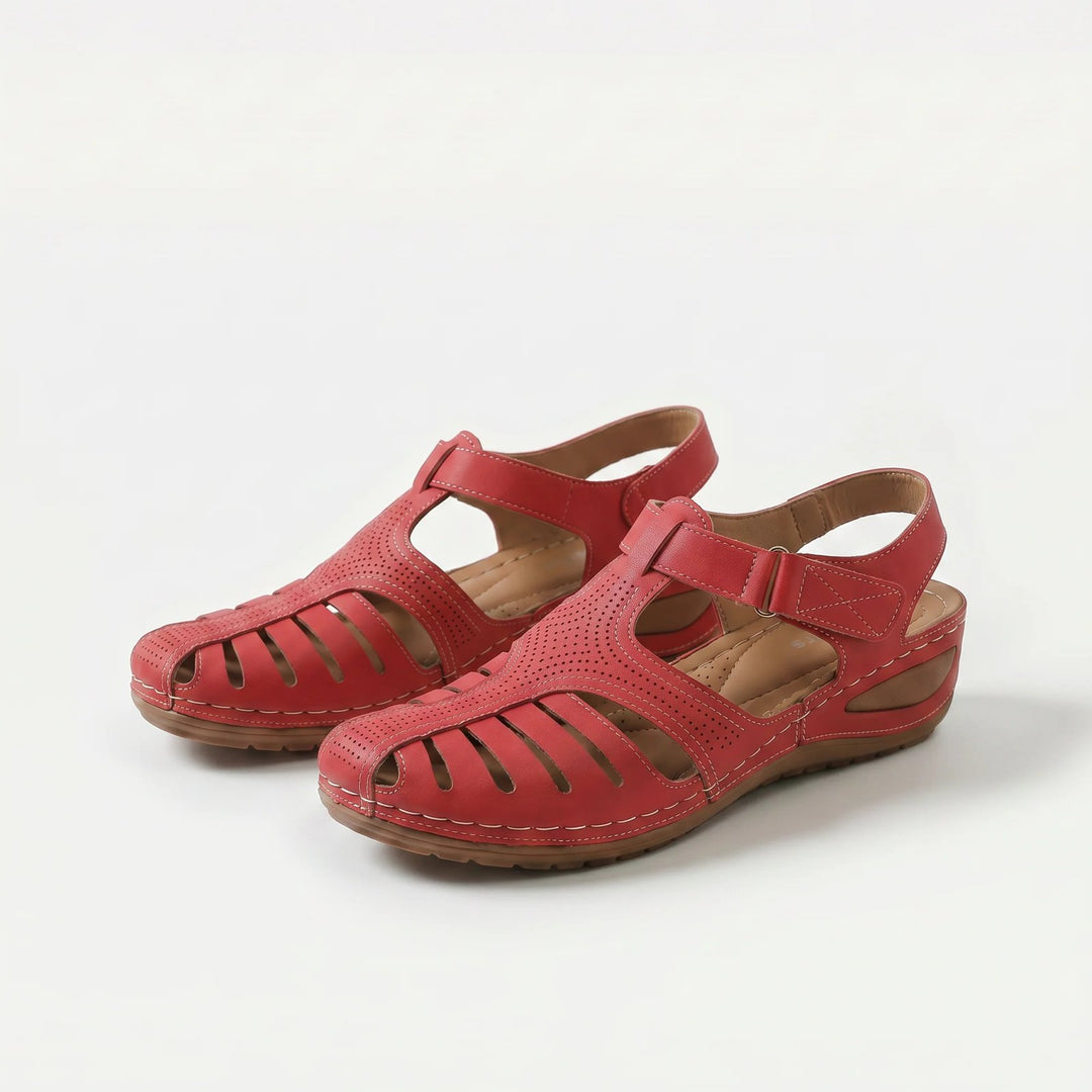 Ronja™ – | Polstrede Lukkede Tå Kile Sandaler