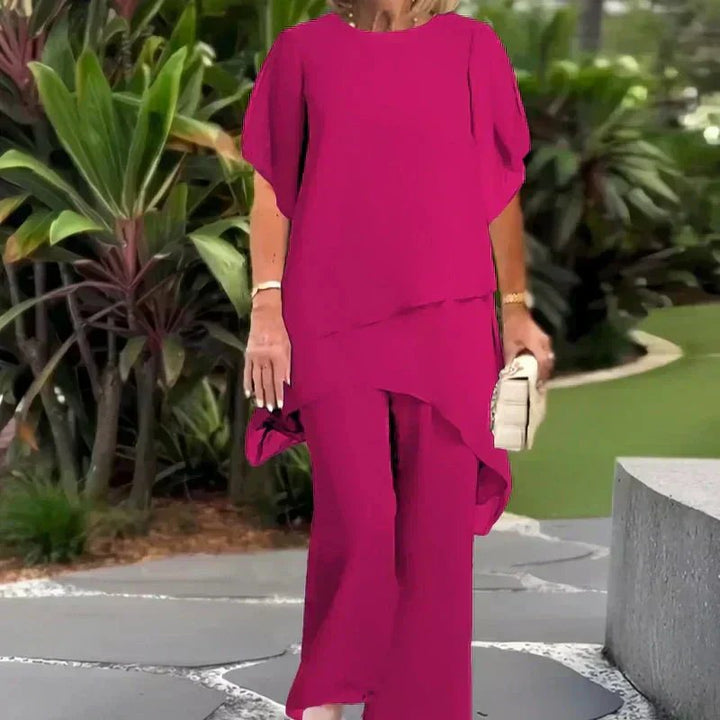Oda™ – Asymmetrisk Lagdelt Loungewear Sett