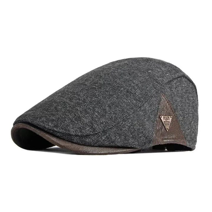 Johan™ – Strukturert Panel Flat Cap med Kontrasterende Detaljer