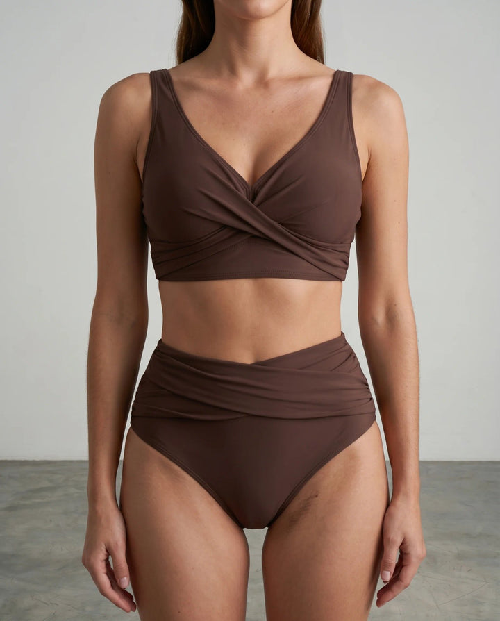 Maya™ – Vri Front Høy Midje Bikini Sett
