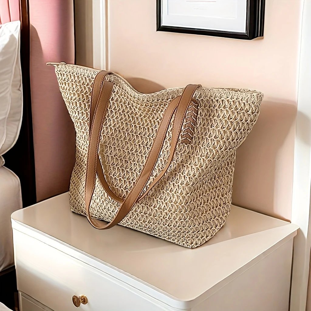 Willow™ – Åpenvevd, oversized tote bag
