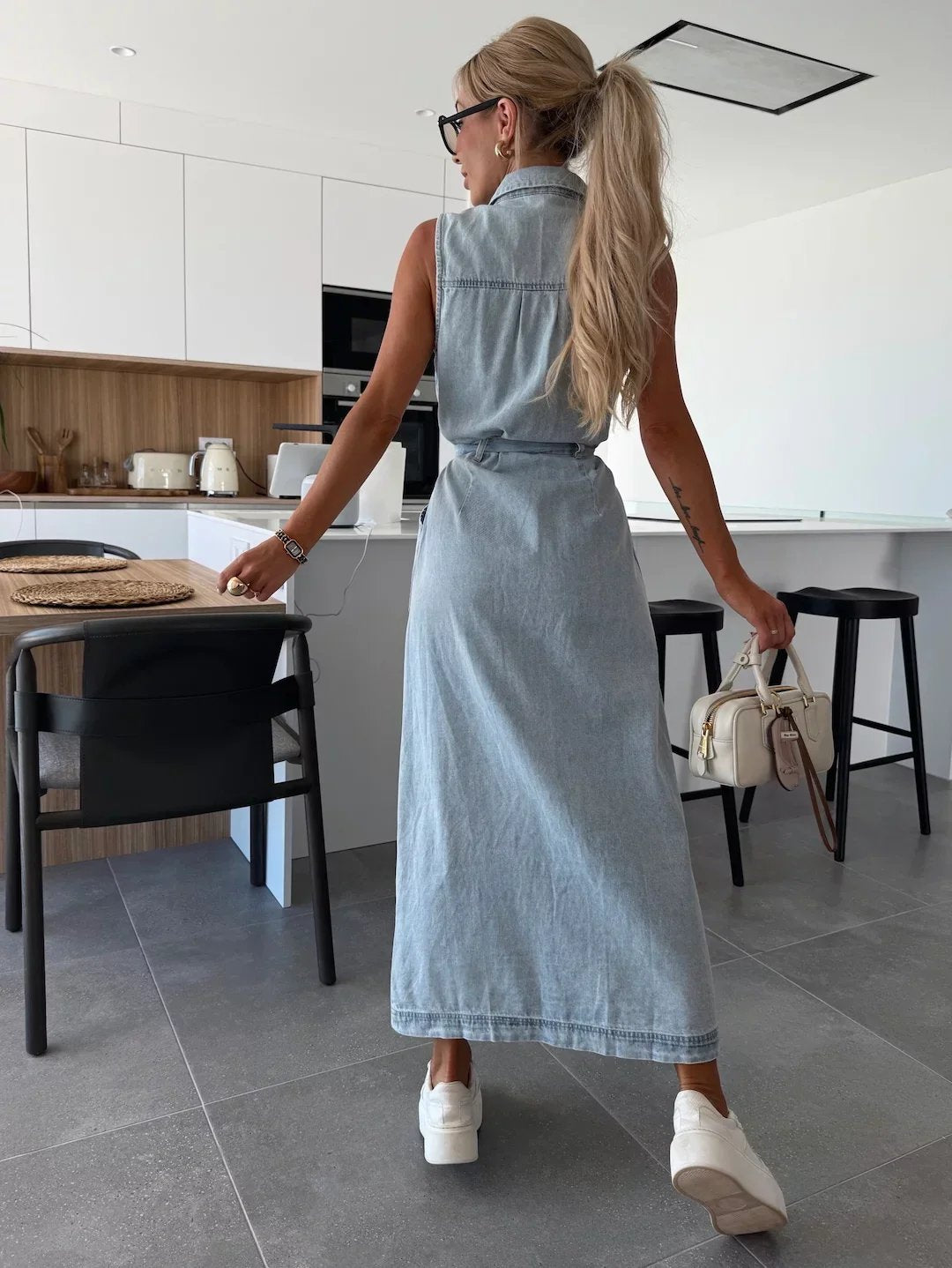Juliane™ – Chic Maxi Kjole med Elegant Knapplukking
