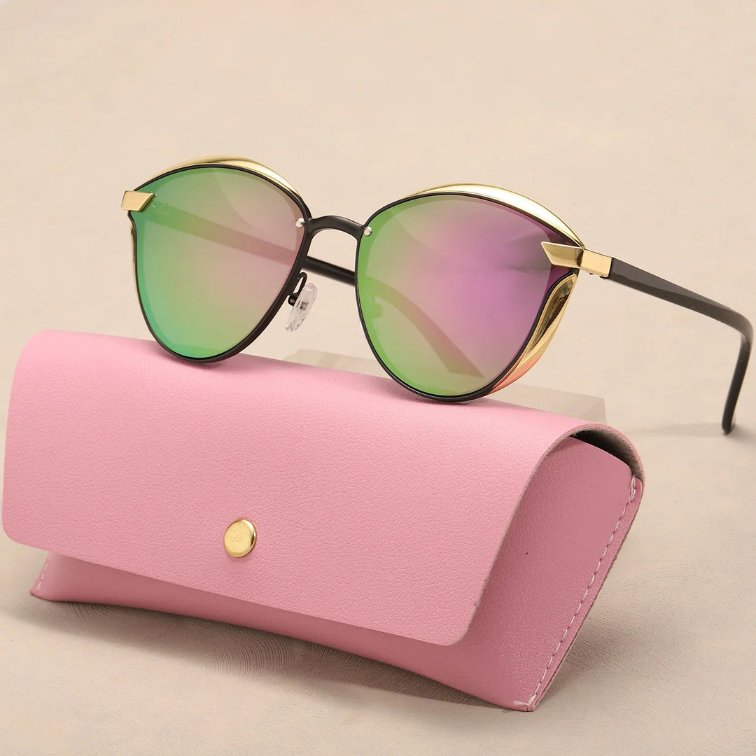Runa™ – Polaroid Cat-Eye Solbriller med Etui