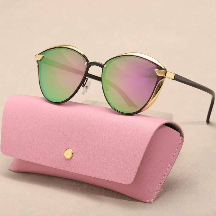 Runa™ – Polaroid Cat-Eye Solbriller med Etui