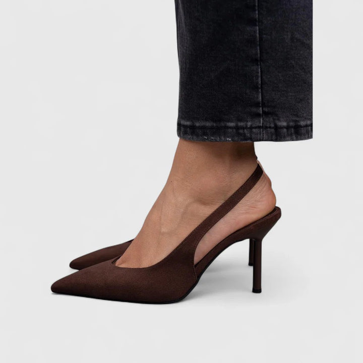 Alba™ – Ortopediske Spisse Tå Suede Pumper