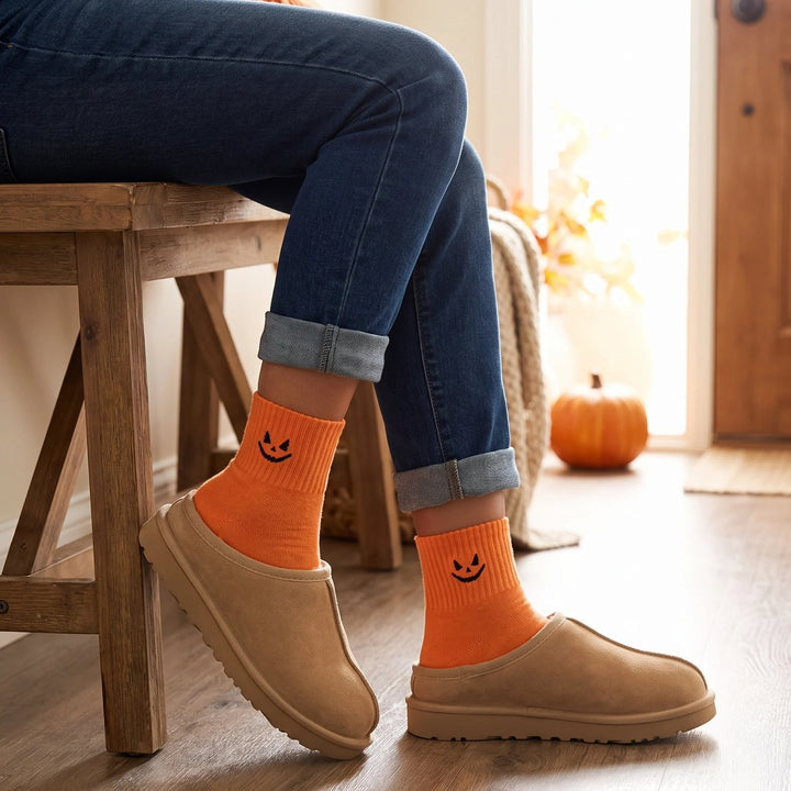 CreepySocks™ –  Skumle Broderte Ribbede Halloween Sokker