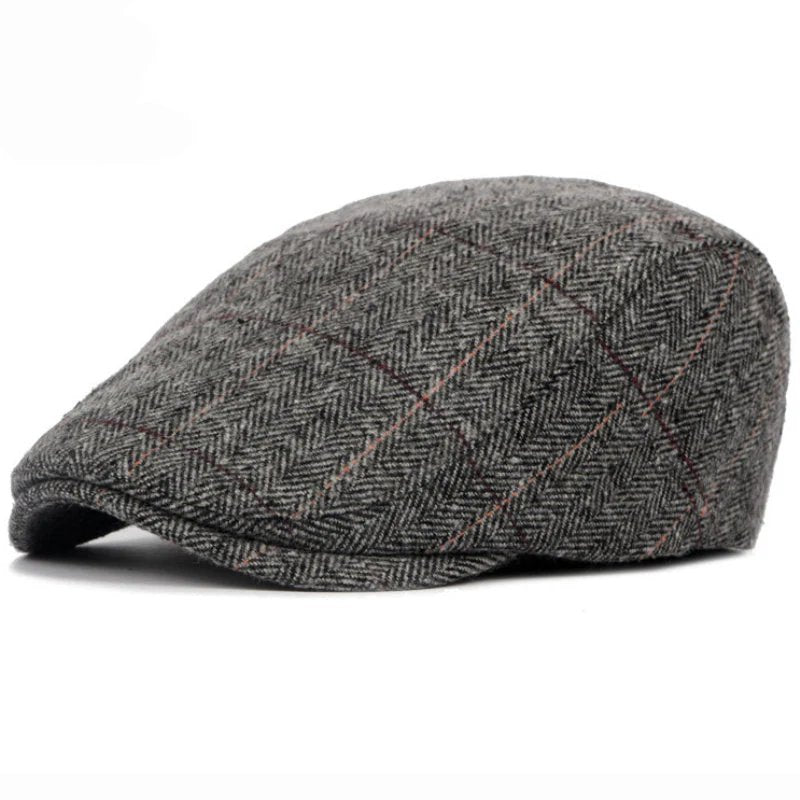 Roald™ – Rutete Herringbone Flat Cap