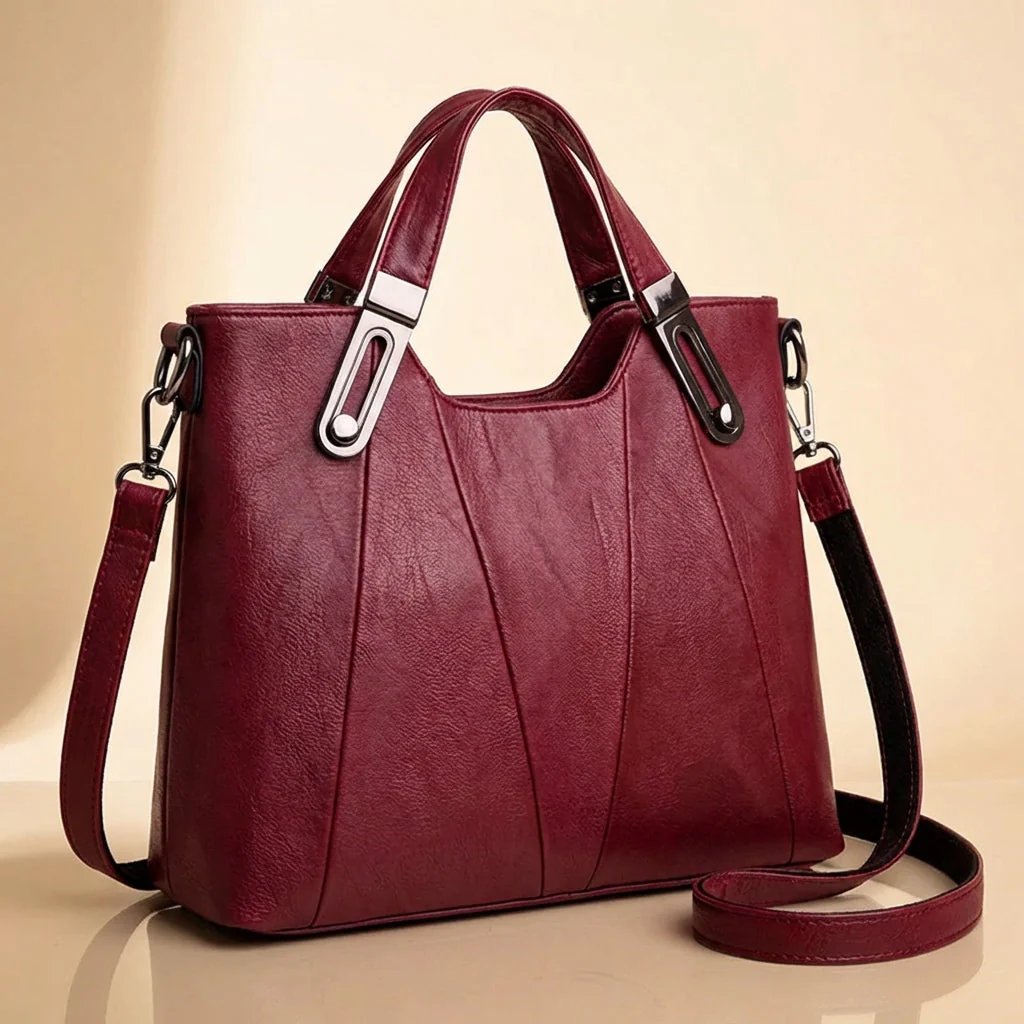 Karoline™ – Strukturert toteveske med tre rom