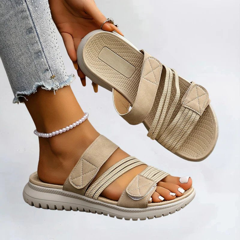 Dorte™ – Ortopediske Mesh Panel Borrelås Sandaler