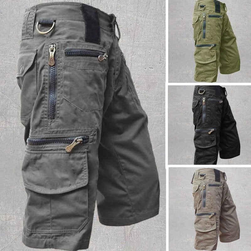 William™ – Multi Pocket Cargo Shorts med Justerbar Passform