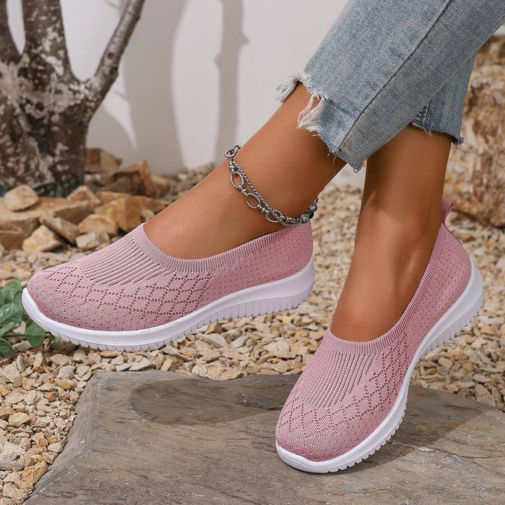 Isla™ – Breathable Knit Slip On Walking Shoes