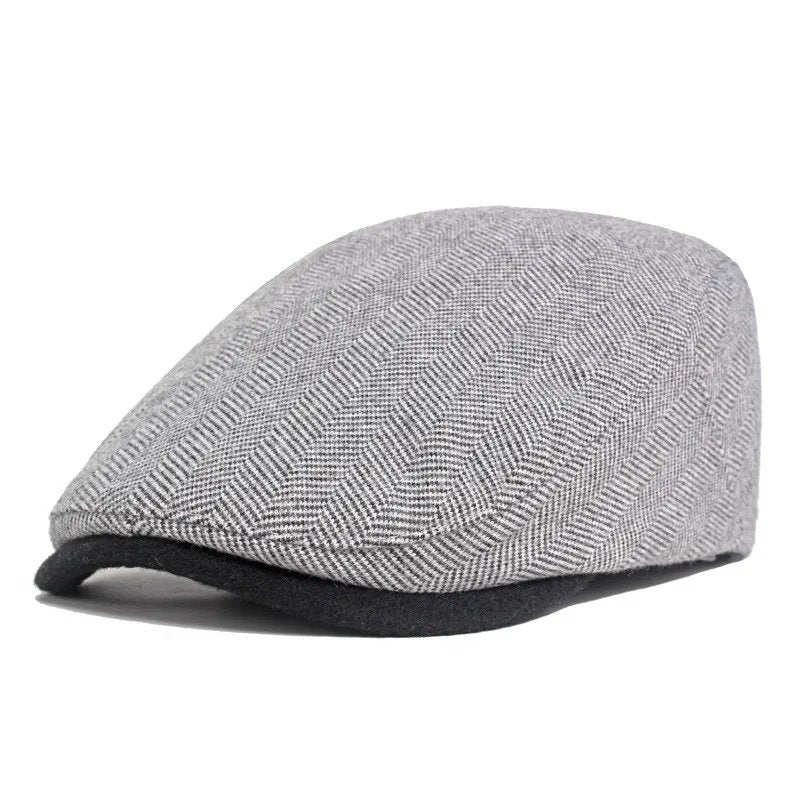 Viljar™ – Herringbone Vevd Strukturert Flat Caps