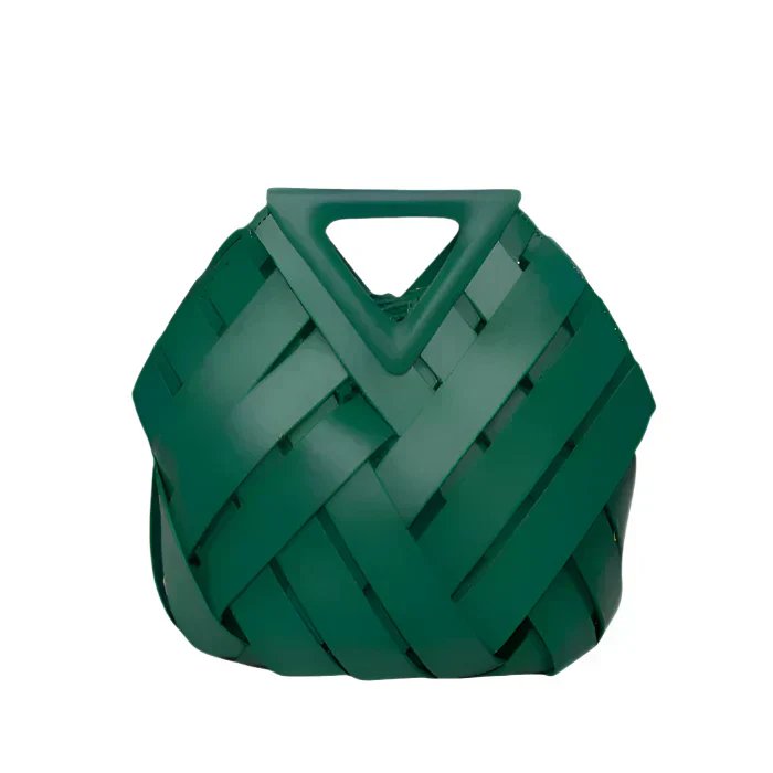 Olivia™ – Vevet strukturert totebag med snøring