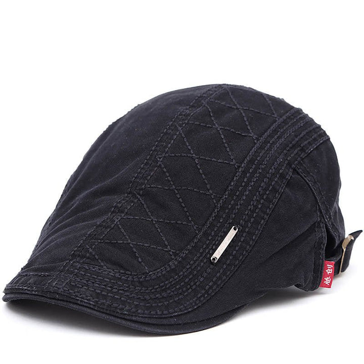 Edvin™ – Vattert Diamantstikksom Flat Caps