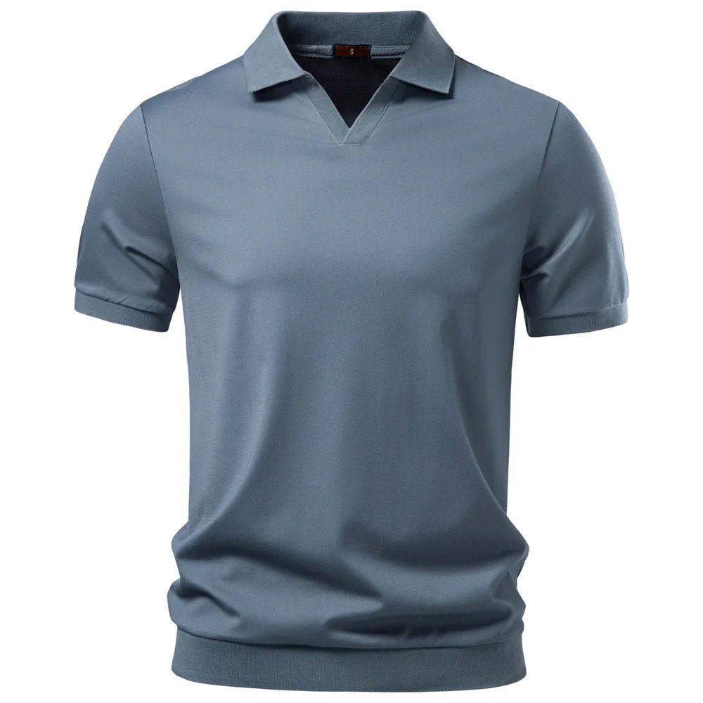 Roman™ – | Pustende V-hals Polo-Skjorte