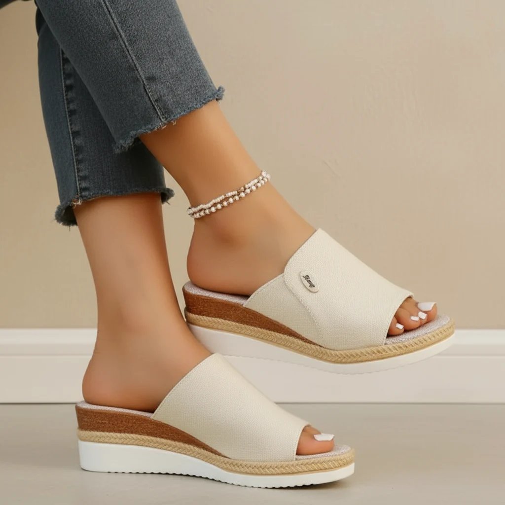 Constance™ – Ergonomiske Plattforms Espadrillosandaler