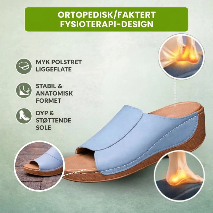Velora™ – Ortopediske Komfort Kilehæl Sandaler