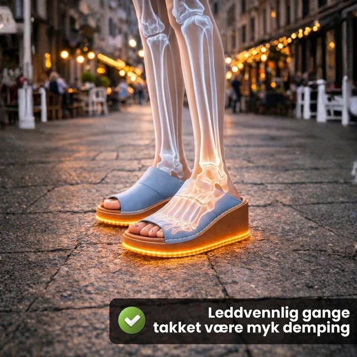 Velora™ – Ortopediske Komfort Kilehæl Sandaler
