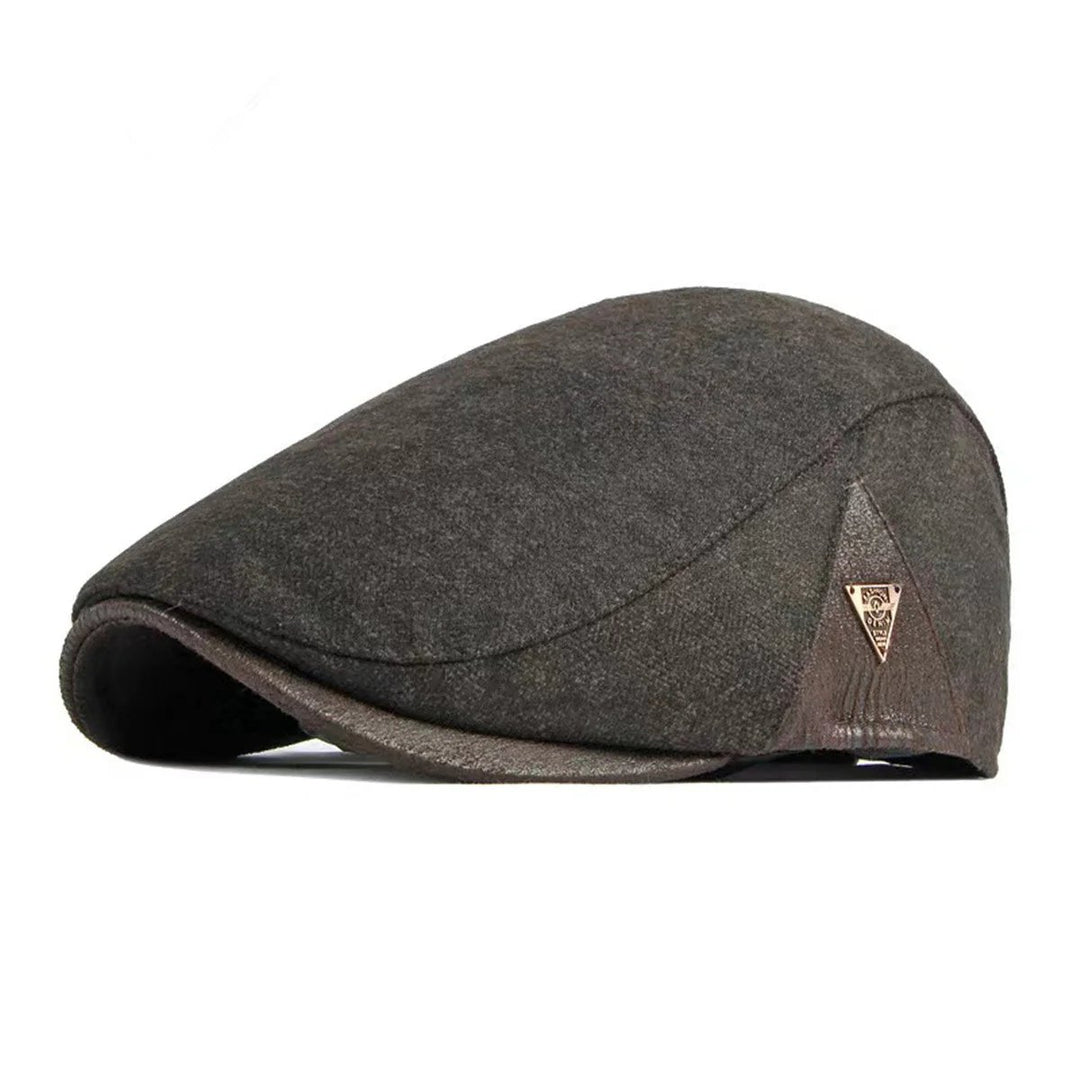 Johan™ – Strukturert Panel Flat Cap med Kontrasterende Detaljer