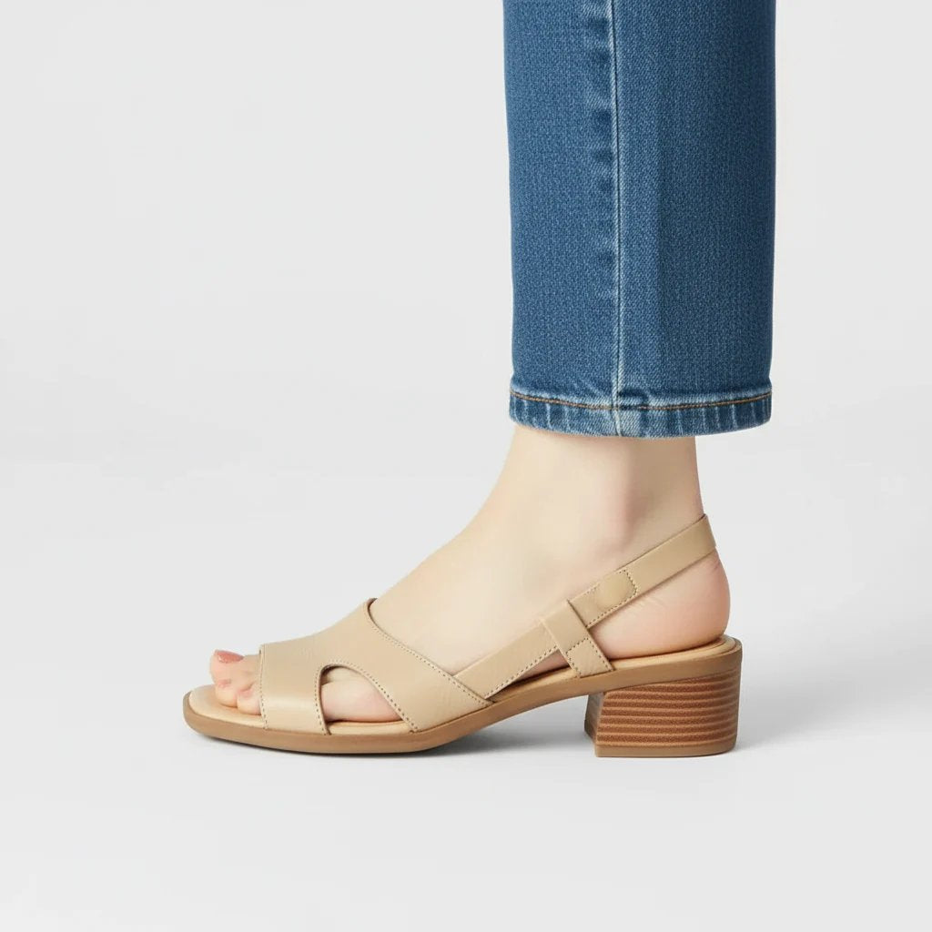 Christina™ – Ortopediske Hælhøye Sandaler med Åpen Tå