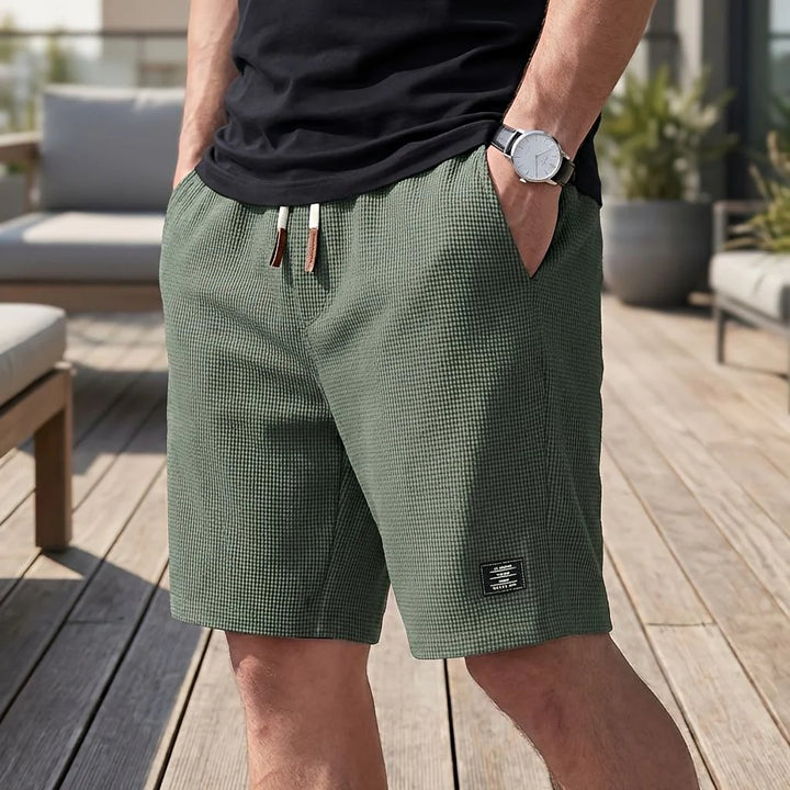 Oskar™ – Vaffelstrikkede Drawstring Sommerbukser