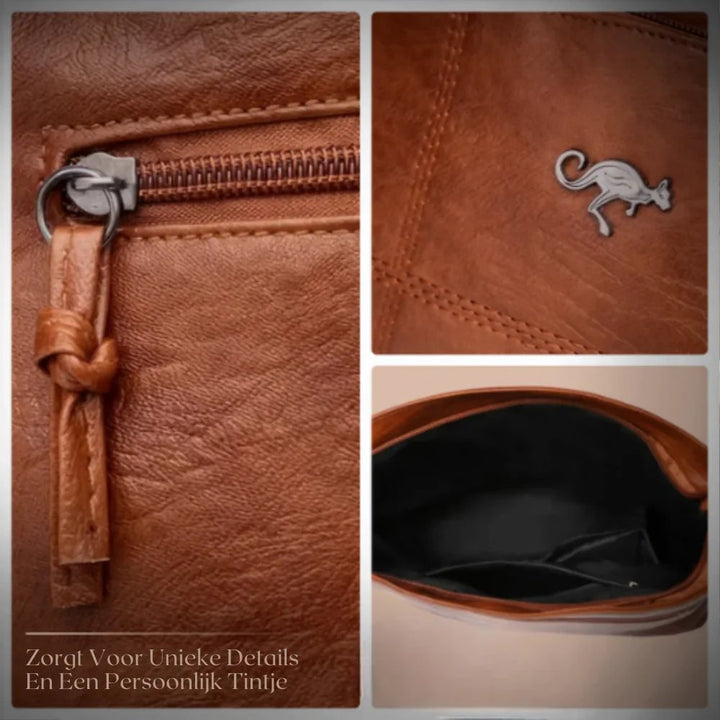 Helen™ – Sømmet Crossbody Bag med Justerbar Stropp