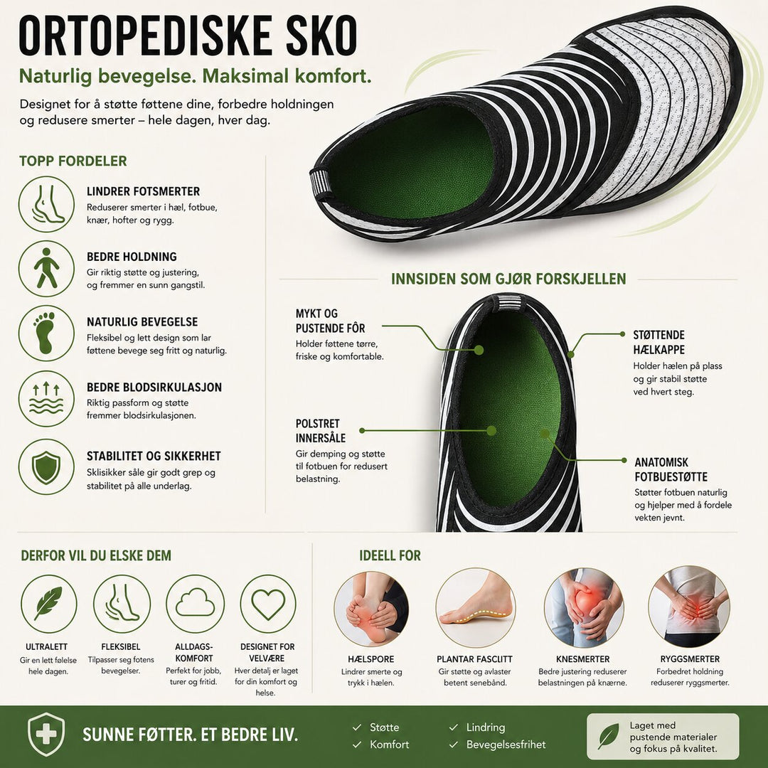 OrthoBare™ – Barfot Ortopediske Slip-On Treningssko