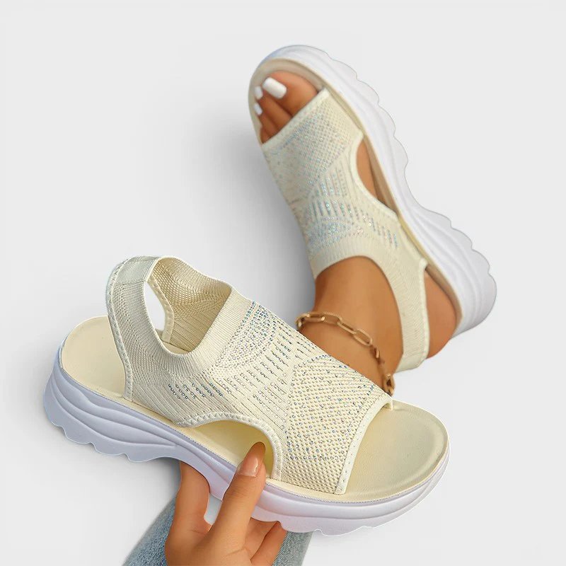 Jorunn™ – Ortopediske Komfort Plattform Sandaler