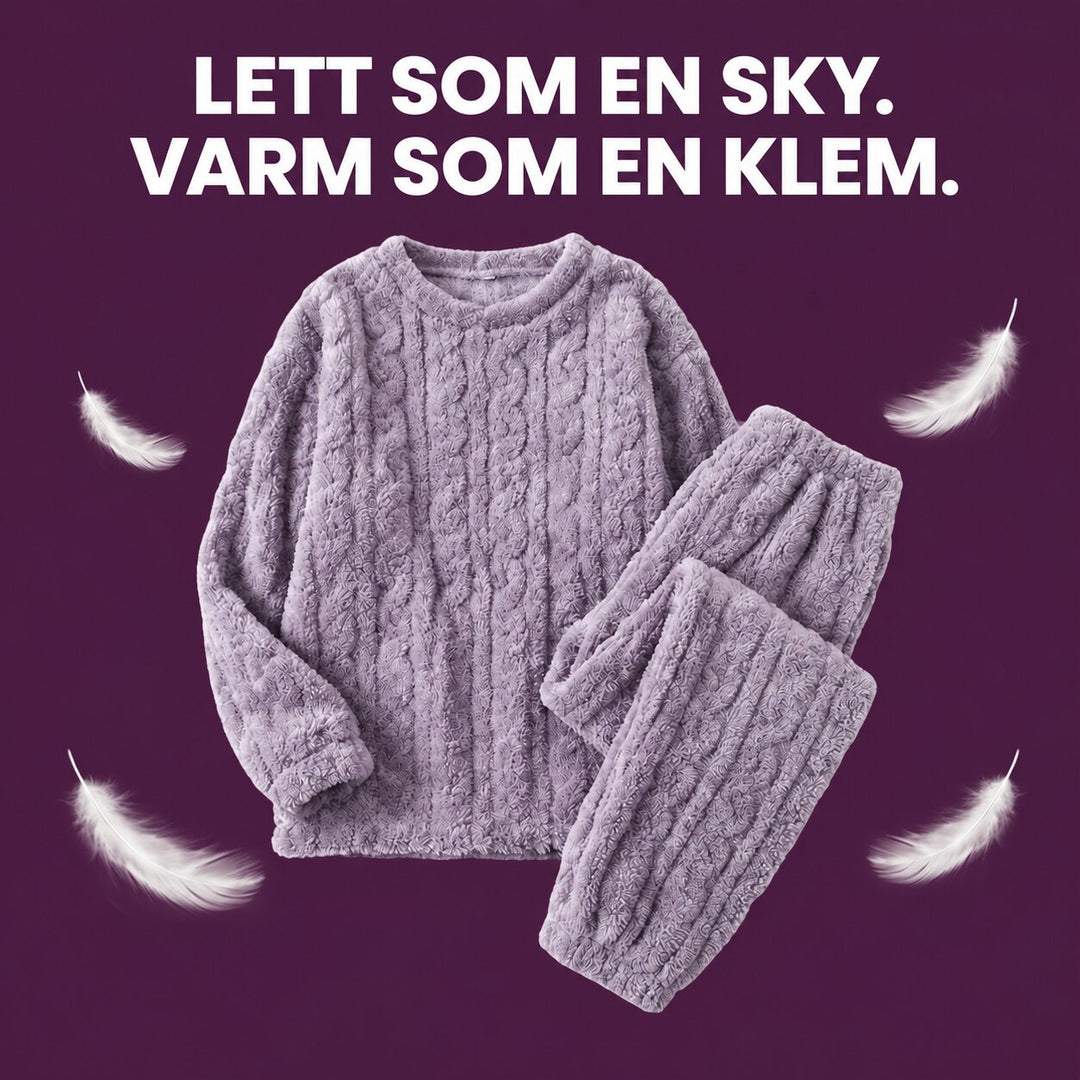 Mirelle™ – Deilig Kabelstrikket Loungewear Sett