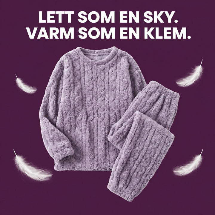 Mirelle™ – Deilig Kabelstrikket Loungewear Sett